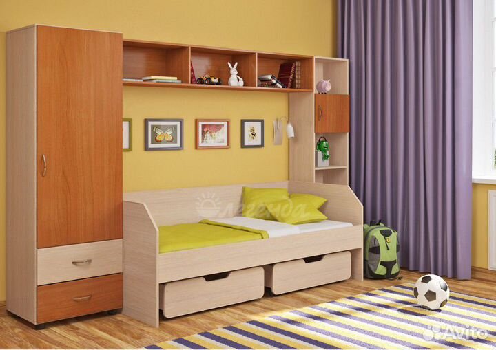 Детская стенка с кроватью