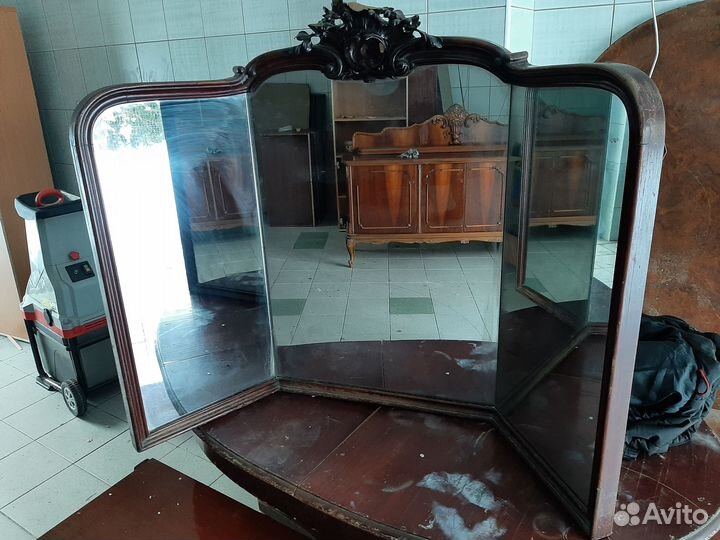 Зеркало тройное старинное
