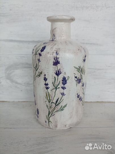 Вазы -бутылки для цветов в стиле прованс