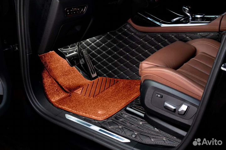 3D Коврики BMW X5 E70 Экокожа Салон Багажник