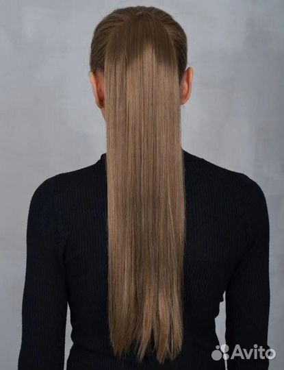 Хвост на ленте накладной шиньон для волос