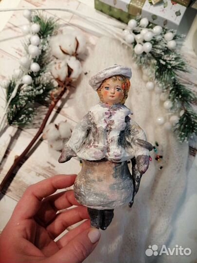 Ёлочные игрушки из ваты