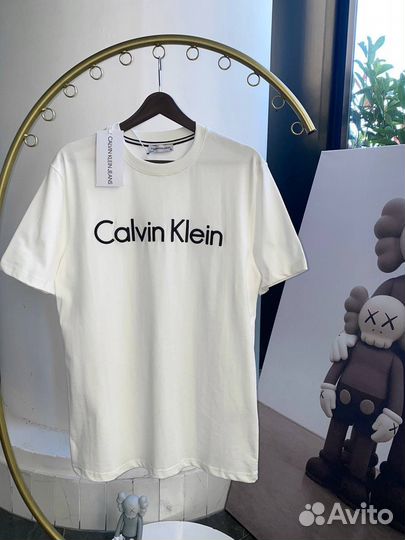 Calvin klein мужская футболка белая