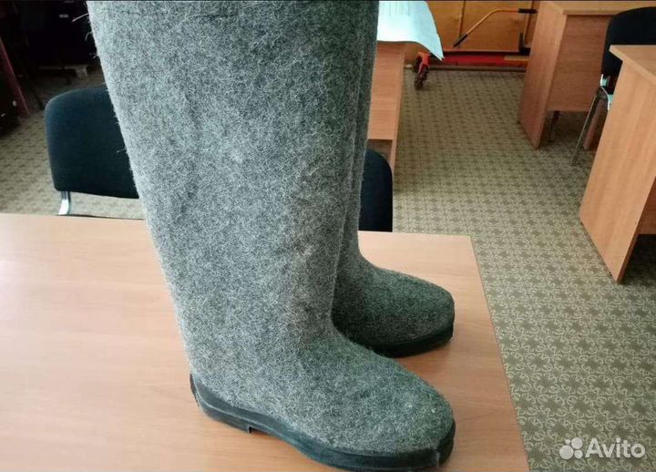 Валенки мужские с резиновой подошвой