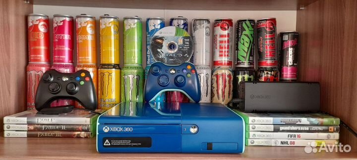 Xbox 360 Blue limited edition лицензия
