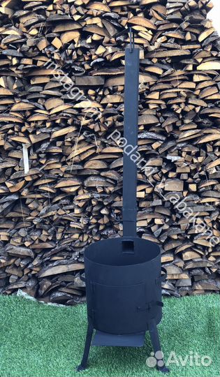 Печь для казана с трубой 8-10 литров