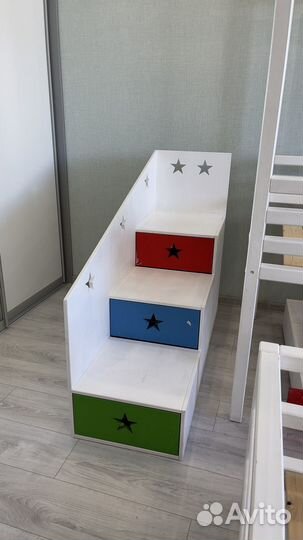 Детские кровати Домик + 1 матрас Ormatek (90/180)