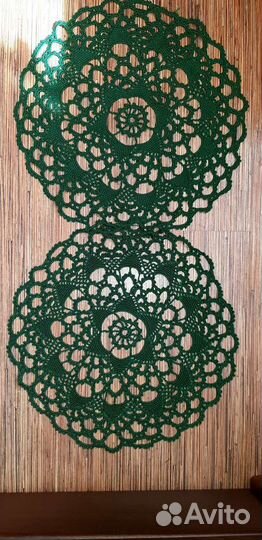 Салфетки крючком, ручная работа