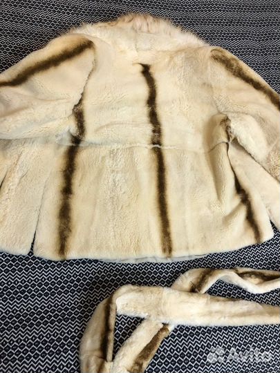 Полушубок натуральный из стриженого бобрика