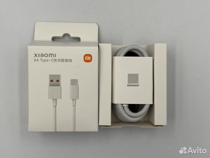 Кабель Xiaomi 120W 6A USB - TypeC