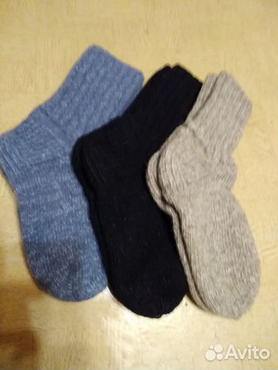 Носки ручной вязки шерстяные