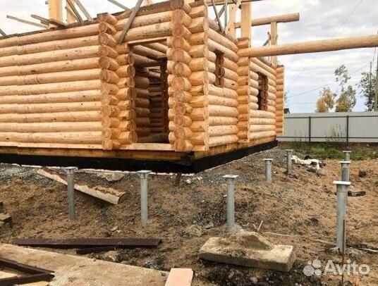 Установка Винтовых сваи