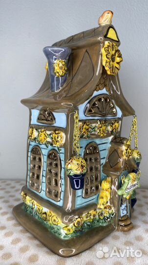 Подсвечник керамический домик