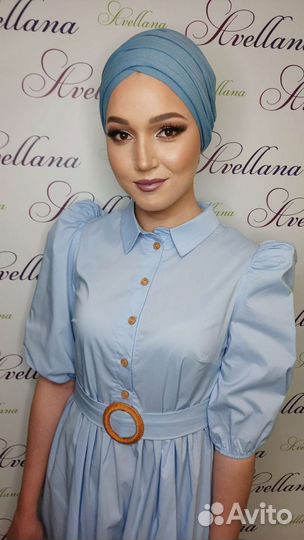 Макияж оформление платка на никах