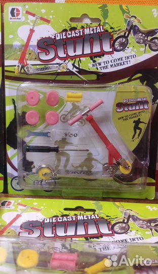 Пальчиковый самокат с металлической подножкой