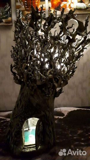 Светильник-дерево ручной работы
