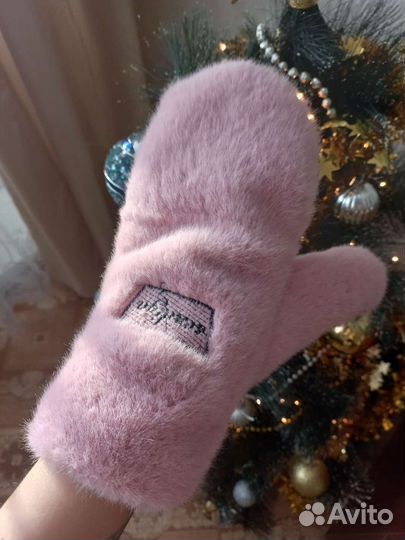 Варежки женские зимние мягкие