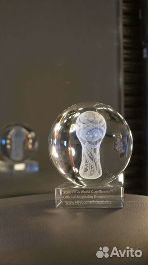 Fifa 2018 кубок-шар с лазерной гравировкой внутри