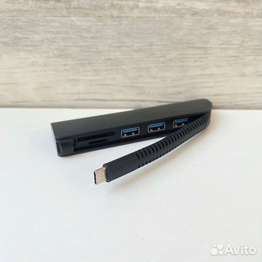 USB Хаб / Разветвитель (Type-C to USB3.0*3+SD+TF)
