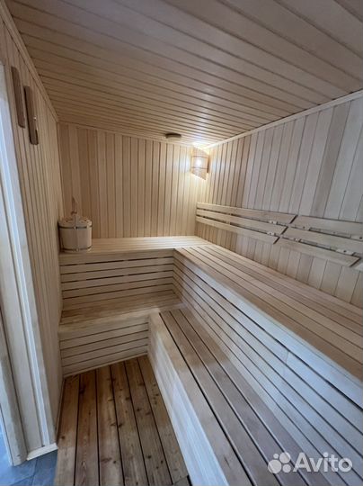 Баня на дровах с бассейном