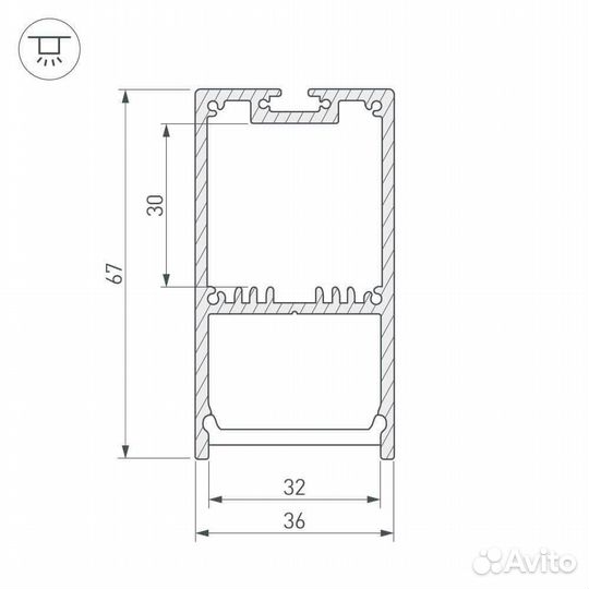 Профиль Arlight 019299 (2 м.)