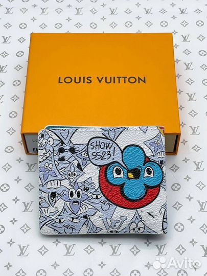 Louis vuitton кошелек натуральная кожа