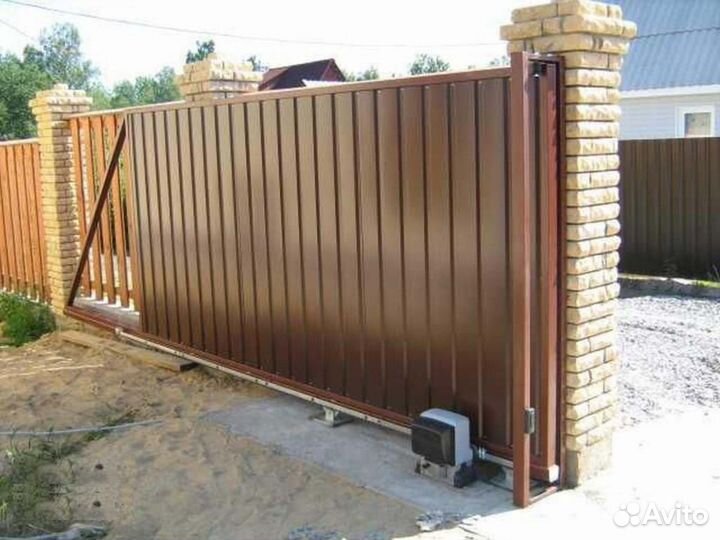 Ворота в загородный дом 