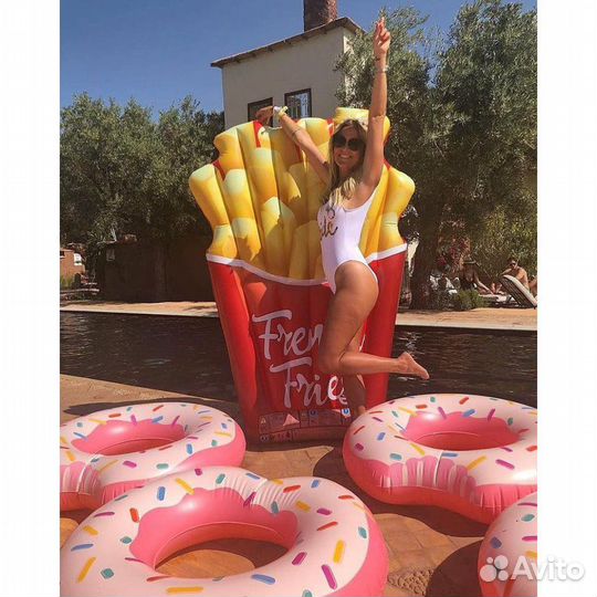 Надувной матрас плавательный 175*132 см Интекс