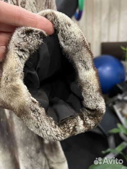 Шуба норковая с капюшоном 44 46