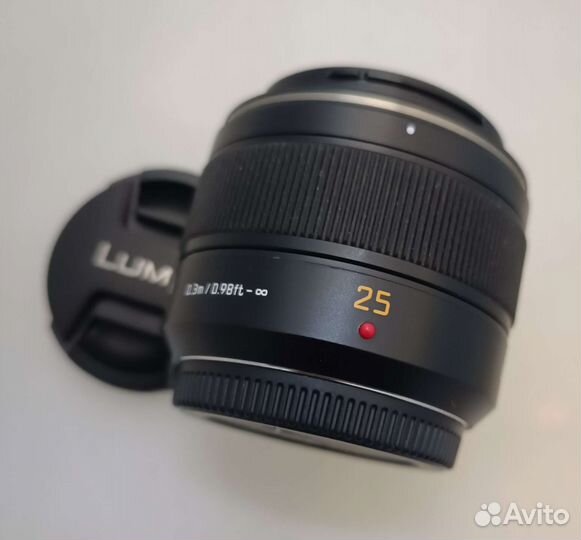 Объектив Panasonic Leica 25mm F 1,4 б/у