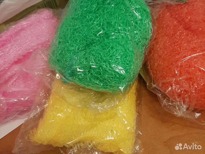 Мочалка с двумя ручками