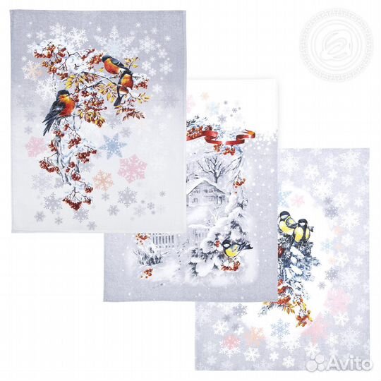 Полотенца кухонные рогожка