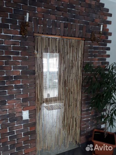 Бамбуковая штора на дверь