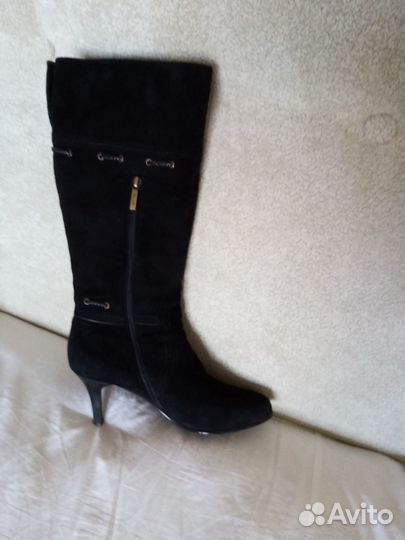 Сапоги зимние натуральные замшевые 40 размер