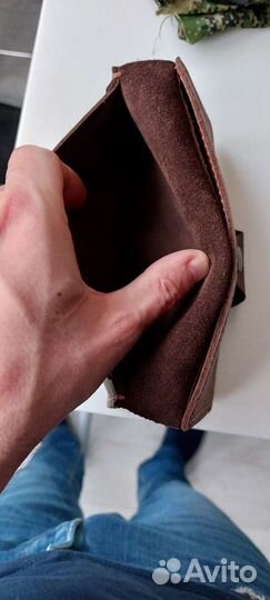 Кошелек мужской кожаный ручной работы
