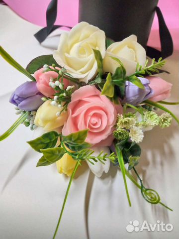 Букет из мыла,ручная работа,подарок на 8 марта