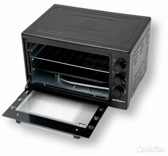 Жарочный шкаф kraft KF-MO 3801 BL черный, Турция
