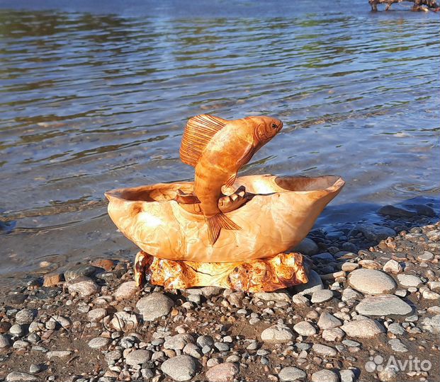 Интерьерная ваза «Хариус сибирский»