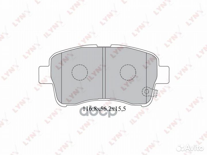 Колодки тормозные дисковые перед BD7308 LYN