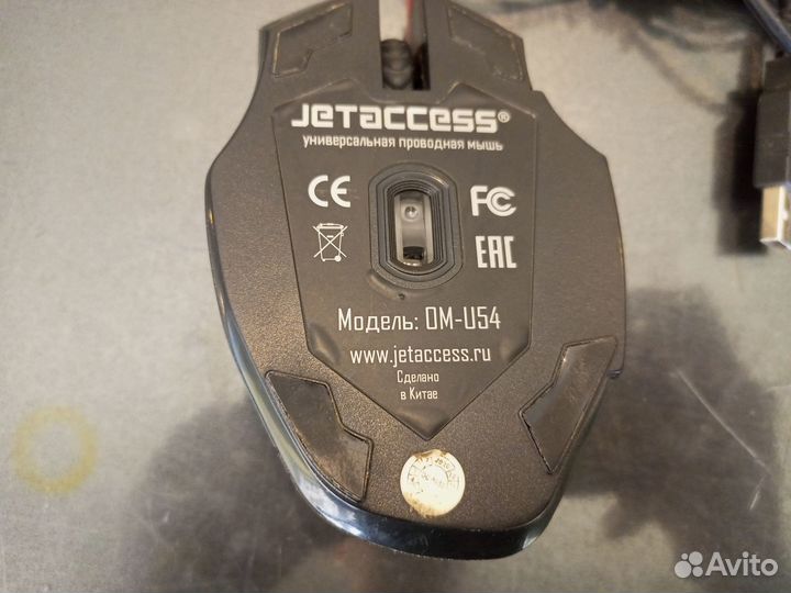 Мышь USB jetaccess OM-U54 /2400dpi сенсор