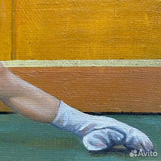 Авторская картина маслом на холсте «Разминка»