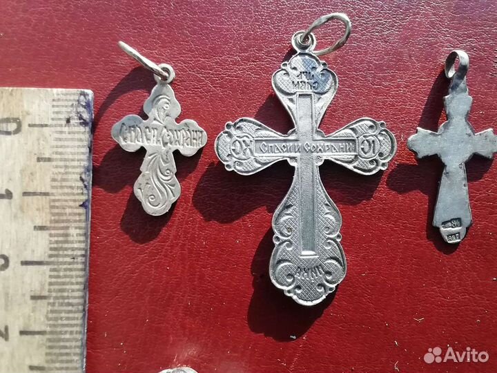 Крест серебро
