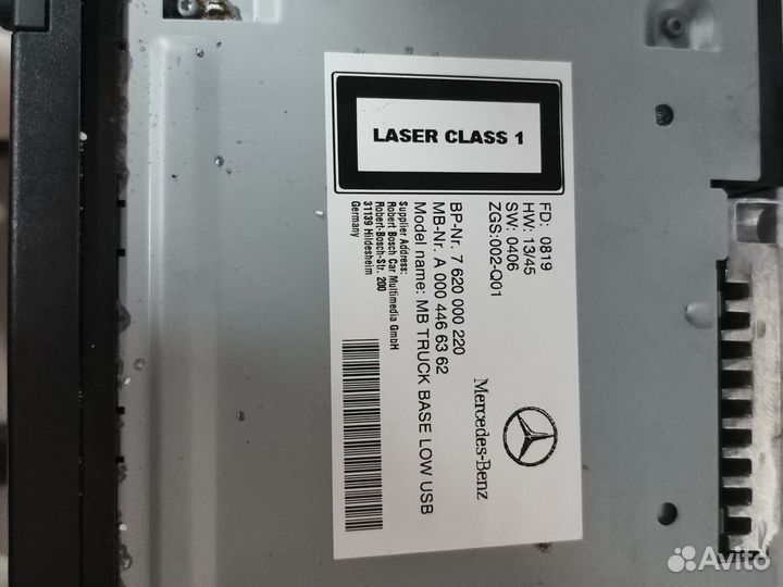 Магнитола Mercedes A0004466362