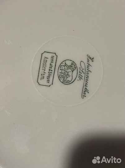 Антикварная тарелка с корабля Rotterdamsche lloyd