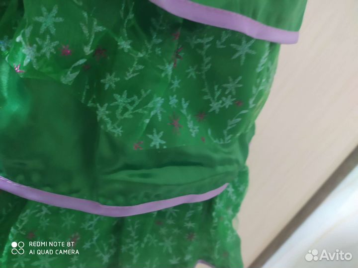 Карнавальный костюм для девочки 134 елочка