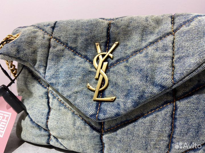 Сумка Saint Laurent Loulou Medium Jeans