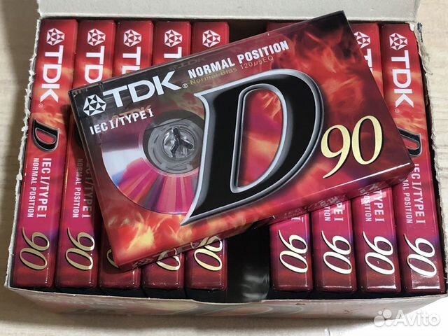 Аудиокассеты TDK D90 блок 10 штук