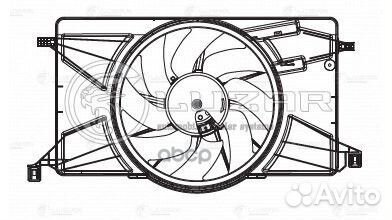 Э/вентилятор охл. для а/м Ford Focus III (11) (с