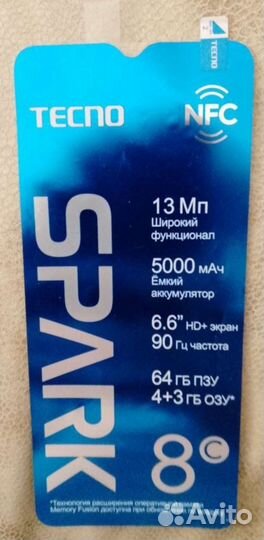 TECNO Spark 8C, 4/64 ГБ