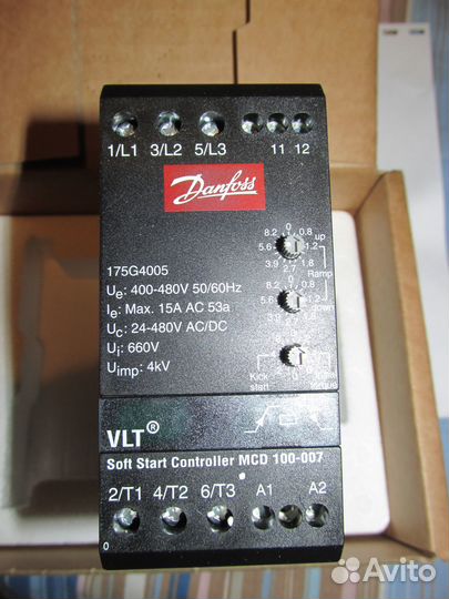 Устройство плавного пуска Danfoss MCD100-007